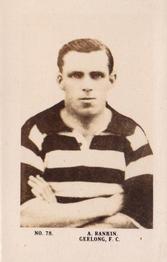 1923 Magpie Portraits of Our Leading Footballers #78 Bert Rankin Front